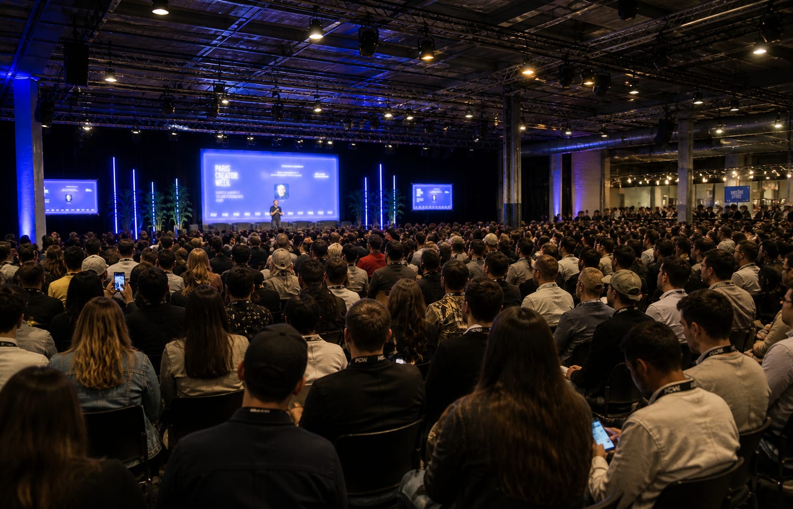 Conference room packed during a keynote session