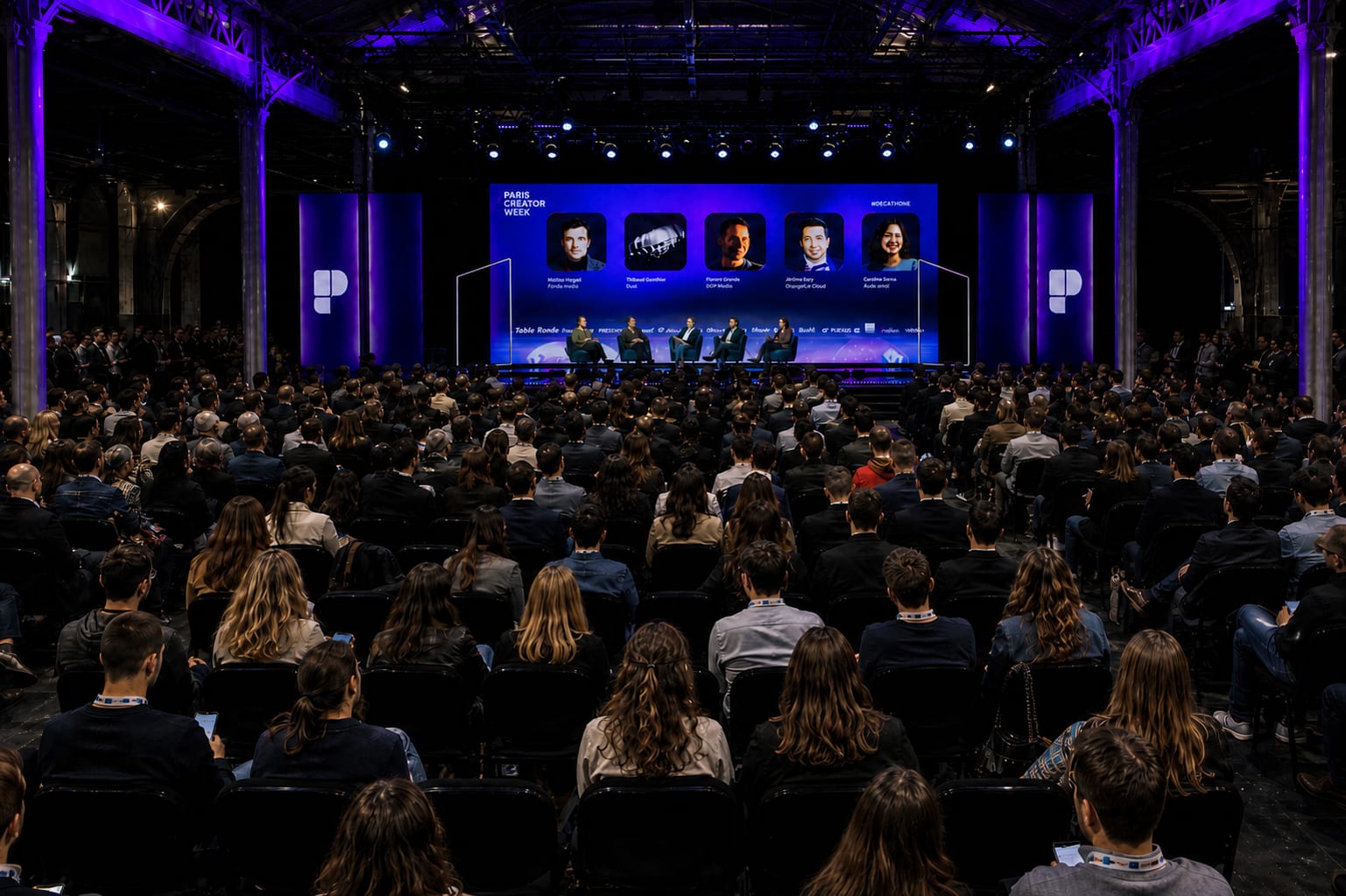 Panel sur la Master Stage avec les sponsors